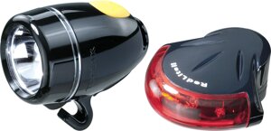 Комплект светодиодных фонарей (передний и задний) Topeak HighLite Combo II (красный / белый черный)