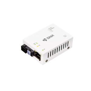 Медиаконвертер SNR SNR-CVT-1000B, RJ-45x1 гбит/с, scx1 гбит/с, tx:1550, rx:1310, 20км