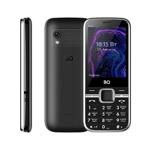 Мобильный телефон BQ 2800L Art 4G, 2.8" 320x240, 48Mb RAM, 256Mb, 3G/4G, BT, 1xCam, 2-Sim, 1800 мАч, USB Type-C, черный