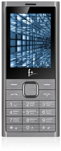 Мобильный телефон F+ B280, 2.8" 320x240 TN, MediaTek MT6261D, BT, 1xCam, 2-Sim, 2500 мА·ч, micro-USB, Nucleus, темно-серый (B280 Dark Grey)