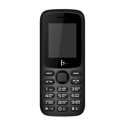 Мобильный телефон F+ F197, 1.77" 128x160 TFT, Spreadtrum SC6531E, 2-Sim, 600 мА·ч, micro-USB, черный (F197 Black)