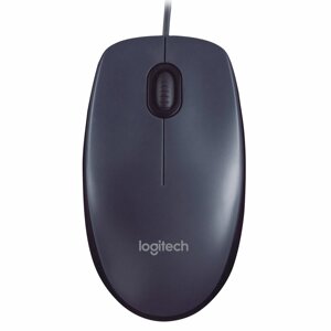 Мышь проводная Logitech M90, 1000dpi, оптическая светодиодная, USB, черный (910-001793/910-001794/910-001795/910-001970)