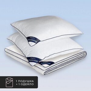 Набор 1 одеяло + 1 подушка Nubi, лебяжий пух в микрофибре (175х200, 70х70)