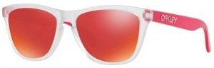 Очки солнцезащитные Oakley Frogskins Matte - Matte Transparent Pink/Torch Iridium (комплект)
