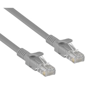 Патч-корд UTP кат. 5e, 0.5 м, RJ45-RJ45, серый, CCA, 10 шт., exegate UTP-RJ45-RJ45-5e-0,5M-GY (EX169509RUS-10)