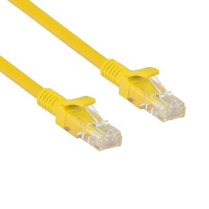 Патч-корд UTP кат. 5e, 1.5м, RJ45-RJ45, желтый, CCA, exegate UTP-RJ45-RJ45-5e-1,5M-YL (EX258668RUS)