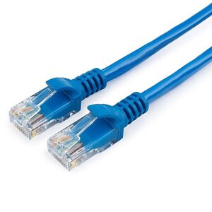 Патч-корд UTP кат. 5e, 5м, RJ45-RJ45, синий, CCA, гарнизон (PC-UTP-5e-5-B)