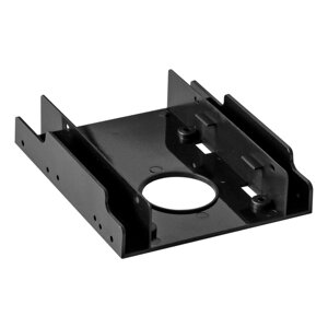 Переходник EXEGATE HD-22T3P, 2x2.5" в отсек 3.5" для установки HDD, черный (EX292545RUS)