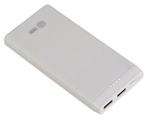 Портативный аккумулятор (Powerbank) Cactus CS-PBFSMT-10000 , 10000mAh, 2xUSB, 2.1A, белый