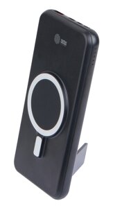 Портативный аккумулятор (Powerbank) Cactus CS-PBFSRT-10000, 10000mAh, 1xUSB, 4.5A, Type-C, QI, черный