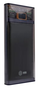 Портативный аккумулятор (Powerbank) Cactus CS-PBFSTT-10000, 10000mAh, 2xUSB, 4.5A, Type-C, QC, черный