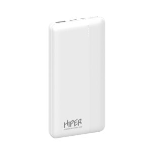 Портативный аккумулятор (Powerbank) Hiper MX PRO 10000, 10000mAh, 1xUSB, 3A, Type-C, QC, PD, белый (MX PRO 10000 WHITE)