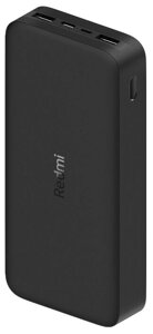 Портативный аккумулятор (Powerbank) Xiaomi Redmi Power Bank Fast Charge, 20000mAh, 2xUSB, 3.6A, QC, черный (VXN4304GL)