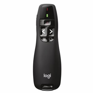 Презентер беспроводная Logitech Wireless Presenter R400, оптическая лазерная, USB, черный (910-001356)