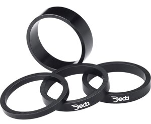 Проставочные алюминиевые кольца для велосипеда Deda 1-1/8 (черный 3 мм)