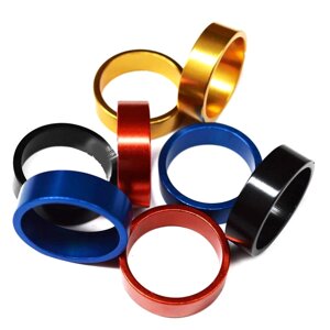 Проставочные алюминиевые кольца для велосипеда NECO (черный 10 мм 1 1/8)