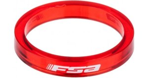 Проставочные поликарбонатные кольца FSA 1-1/8 gnn2 (красный полупрозрачный 10 мм)