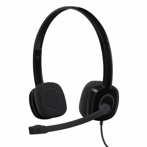 Проводная гарнитура Logitech Stereo Headset H151, Jack 3.5mm, черный (000589/981-000590)