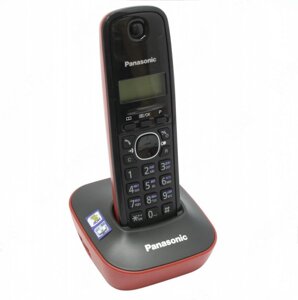 Радиотелефон panasonic KX-TG1611, DECT, аон, красный (KX-TG1611RUR)