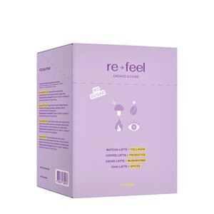 Re-Feel Re-Feel Ассорти матча + кофе + какао + чай Sampler Pack (саше) 8 шт