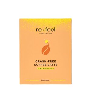 Re-Feel Re-Feel Кофе-латте с адаптогенами Crash-Free Coffee Latte (саше) 3*20 гр
