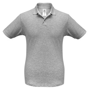 Рубашка поло Safran серый меланж, размер M