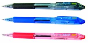 Ручка шариковая автомат zebra jimnie retractable, синий, пластик (KRBMZ-100-BL)