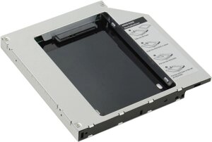 Салазки адаптер (шасси) AgeStar SSMR2S, для установки 2.5" в SATA отсек оптического привода ноутбука (Optibay) 12.7 мм