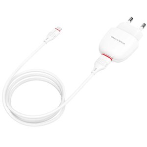 Сетевое зарядное устройство Borofone BA49A Vast power, 1USB, 2.1A, белый (28456), кабель microUSB