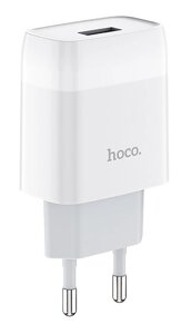 Сетевое зарядное устройство Hoco C72A 10W, 1USB, 2.1A, белый