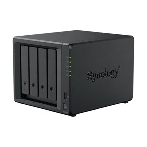 Сетевой накопитель (NAS) Synology DiskStation DS423+слоты 4x2.5"3.5" SATA3, 2xM. 2-PCI-E, 2x1 Гбит/с, 2xUSB 3. X, Intel Celeron J4125/4x2 ГГц, DDR4 2Gb, 90W, DS423+