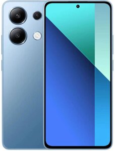 Смартфон xiaomi redmi note 13, 6.67" 1080x2400 amoled, qualcomm snapdragon 685, 8gb RAM, 256gb, 3G/4G, NFC, wi-fi, BT, 3xcam, 2-sim, 5000 мач, USB type-C, android 13, синий (MZB0fycru/X52912)