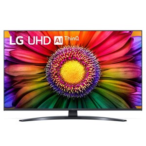 Телевизор 43" LG 43UR81009LK, 3840x2160, DVB-T /T2 /C, hdmix2, usbx1, wifi, smart TV, черный (43UR81009LK. ARUB)