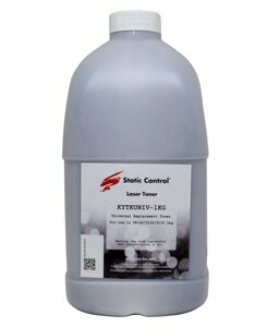 Тонер Static Control KYTKUNIV-1KG, бутыль 1 кг, черный, совместимый для Kyocera FS-1130/4300