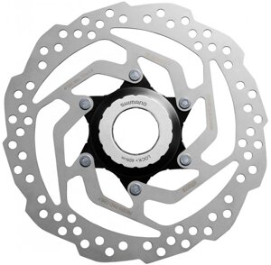 Тормозной диск для велосипеда Shimano SM-RT10 CenterLock с гайкой для эксцентриков и осей 9/15/20 мм (160 мм)