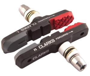 Тормозные колодки для велосипеда v-brake Clark's CPS-301 всепогодные (разноцветный 72 мм)