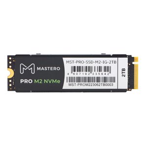 Твердотельный накопитель (SSD) mastero 2tb PRO, 2280, M. 2, nvme (MST-PRO-SSD-M2-IG-2TB) bulk (OEM)