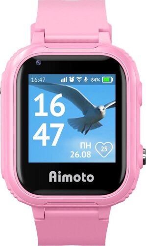Умные часы детские Aimoto Pro 4G, 1.4" IPS, розовый (8100804)