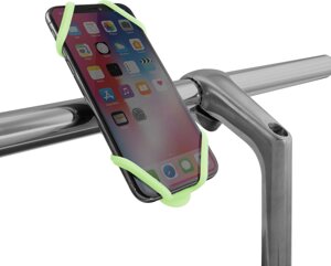 Универсальный держатель смартфона на руль Bone Bike Tie 2 2 4- 6.5 люминесцентный (зеленый)