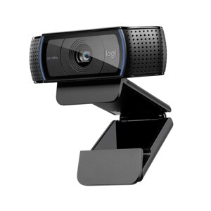 Вебкамера Logitech C920, 2 MP, 1920x1080, встроенный микрофон, USB 2.0, черный (960-000998)
