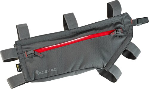 Велосумка на раму Acepac Zip Frame Bag большая (серый)