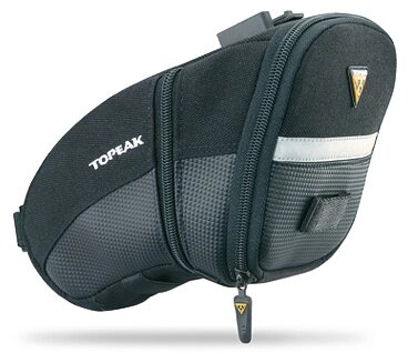 Велосумка подседельная Topeak Aero Wedge Pack (Quick Click), большая (черный)