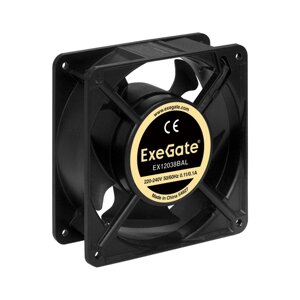Вентилятор ExeGate EX12038BAL, 220V, 120 мм, 2700rpm, 43 дБ, провод 30см, 1шт (EX289017RUS)