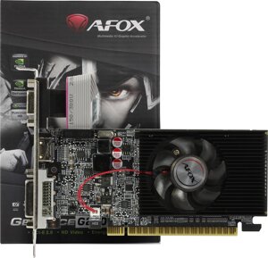 Видеокарта AFOX nvidia geforce G 210, 512mb DDR3, 64 бит, PCI-E, VGA, DVI, HDMI, retail (AF210-512D3l3-V2)