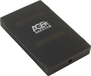 Внешний бокс AgeStar 1x 2.5" USB 2.0, черный (SUBCP1)