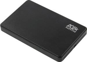 Внешний бокс AgeStar 3UB2P2, 1x 2.5" USB 3.0, черный пластик
