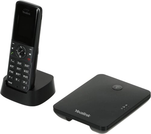 VoIP-телефон Yealink W73P, 20 линий, 10 SIP-аккаунтов, цветной дисплей, DECT, серый