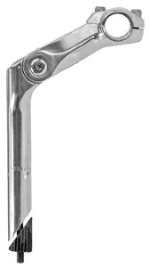 Вынос регулируемый для резьбовых вилок Promax 1 1.8 (штока выноса 25.4 мм) (серебристый 110 мм угол 0°50°