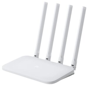 Wi-Fi роутер Xiaomi Mi Router 4C, 802.11/b/g/n, 2.4 ГГц, до 300 Мбит/с, LAN 2x100 Мбит/с, WAN 1x100 Мбит/с, внешних антенн: 4x5 дБи (DVB4231GL/X25091)