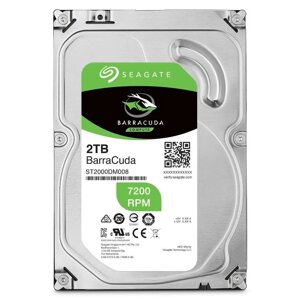 Жесткий диск (HDD) Seagate 2Tb Barracuda, 3.5", 7200rpm, 256Mb, SATA3 (ST2000DM008)